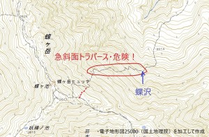 GW蝶沢地形図